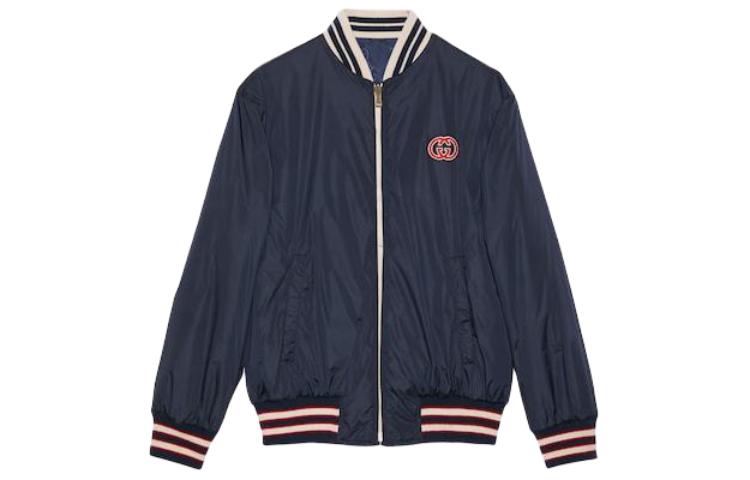 Gucci SS24 Deep Blue Zip-Up Track Jacket 770283-ZAPA0-4348