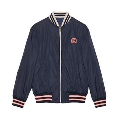 Gucci SS24 Deep Blue Zip-Up Track Jacket 770283-ZAPA0-4348
