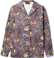 Gucci SS24 Floral Print Button-Down Shirt Gray Pink 795200-ZAQ82-1084 Gucci SS24 Floral Print Button-Down Shirt Gray Pink 795200-ZAQ82-1084
