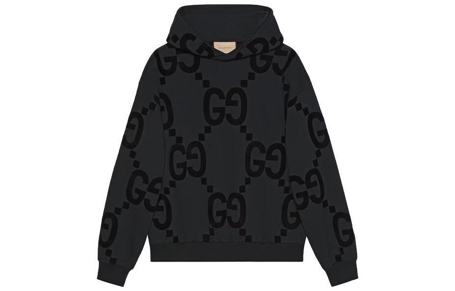 Gucci SS24 Grey Sweatshirt with Letter Logo Print 768499-XJF37-1868