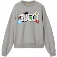 Gucci SS24 Logo Print Crewneck Sweatshirt Grey 768530-XJGIG-1178 Gucci SS24 Logo Print Crewneck Sweatshirt Grey 768530-XJGIG-1178
