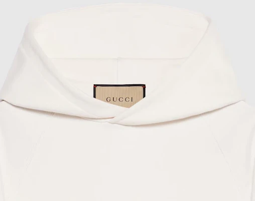 Gucci SS24 標誌印花連帽雙層衛衣 米白色 773084-XJGBP-9095 Cheap Gucci SS24 標誌印花連帽雙層衛衣 米白色 773084-XJGBP-9095