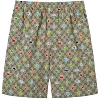 Gucci SS24 Logo Print Pocket Shorts - Ebony 781329-ZAQD8-2270 Gucci SS24 Logo Print Pocket Shorts - Ebony 781329-ZAQD8-2270