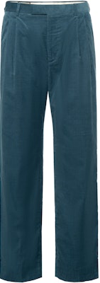 구찌 SS24 로고 태그 지퍼 플리츠 캐주얼 바지 블루 남성용 743238-ZAPBV-4292 Buy 구찌 SS24 로고 태그 지퍼 플리츠 캐주얼 바지 블루 남성용 743238-ZAPBV-4292