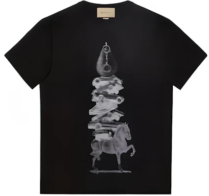 Gucci Kaos Pria Hitam Pola Print SS24 Lengan Pendek Leher O. 771758-XJGIC-1152 Buy Gucci Kaos Pria Hitam Pola Print SS24 Lengan Pendek Leher O. 771758-XJGIC-1152