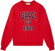Gucci SS24 Red Cotton Jersey Sweatshirt with Embroidery 768530-XJF3O-6429 Gucci SS24 Red Cotton Jersey Sweatshirt with Embroidery 768530-XJF3O-6429