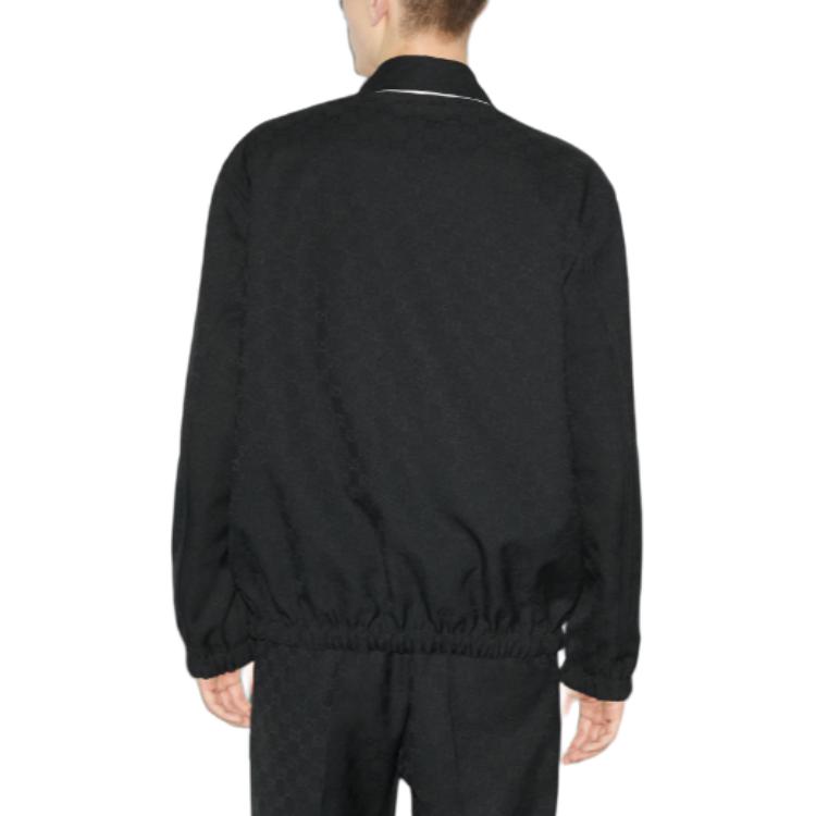 Purchase Gucci SS24 Solid Navy Blue Single-Breasted Long Sleeve Jacket 787211-ZARA3-4330