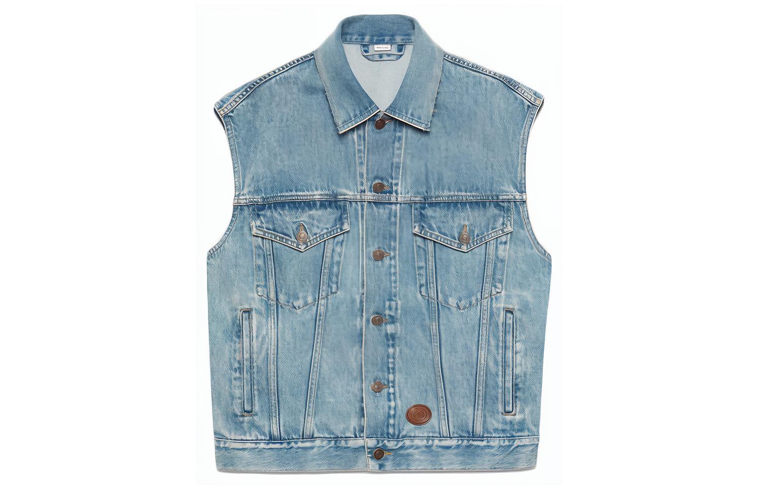 Gucci Stonewashed Denim Sleeveless Vest Light Blue 623944-XDA85-4452