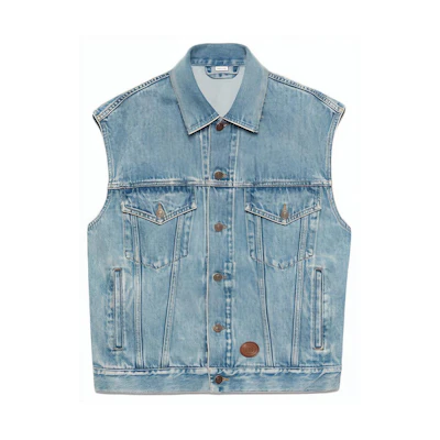 Gucci Stonewashed Denim Sleeveless Vest Light Blue 623944-XDA85-4452