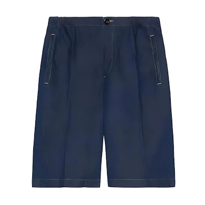 Gucci Stonewashed Elastic Pocket Denim Shorts for Men in Dark Blue 626424-XDA8V-4759