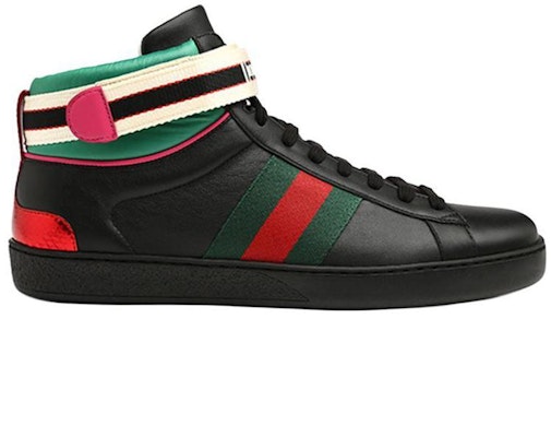Gucci Stripe Ace High Top 'Black' 523472-0FIW0-1079 Order Gucci Stripe Ace High Top 'Black' 523472-0FIW0-1079