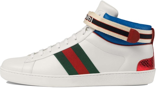 구찌 스트라이프 에이스 하이탑 (화이트) 523472-0FIW0-9092 Buy 구찌 스트라이프 에이스 하이탑 (화이트) 523472-0FIW0-9092