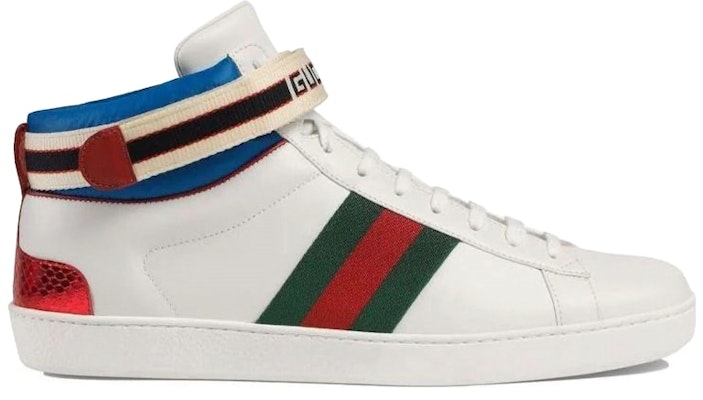 GUCCI 古馳 ACE 條紋織帶 時尚板鞋 男款 白色 Buy GUCCI 古馳 ACE 條紋織帶 時尚板鞋 男款 白色