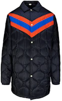 Gucci Stripe Casual Cotton Jacket for Men in Navy Blue 575534-ZABOO-4695 Gucci Stripe Casual Cotton Jacket for Men in Navy Blue 575534-ZABOO-4695