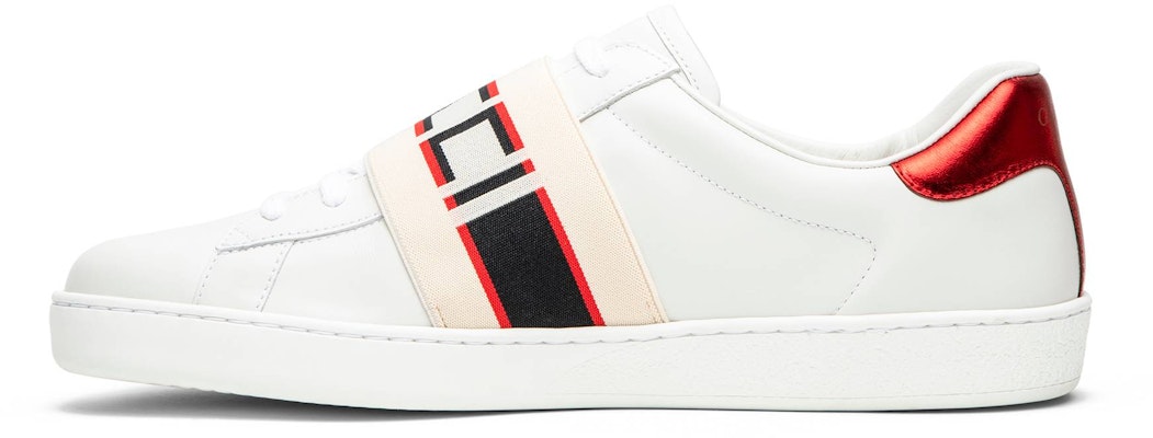 구찌 스트라이프 레더 스니커즈 (흰/빨/검) 523469-0FIV0-9091 Lookbook 구찌 스트라이프 레더 스니커즈 (흰/빨/검) 523469-0FIV0-9091