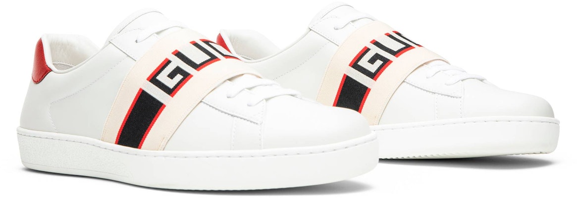 구찌 스트라이프 레더 스니커즈 (흰/빨/검) 523469-0FIV0-9091 Cheap 구찌 스트라이프 레더 스니커즈 (흰/빨/검) 523469-0FIV0-9091