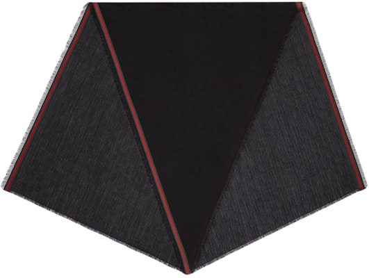 Bufanda Negra de Punto Seda Algodón con Logo Rayado GUCCI Accesorio. 7952844G4831066 Lookbook Bufanda Negra de Punto Seda Algodón con Logo Rayado GUCCI Accesorio. 7952844G4831066