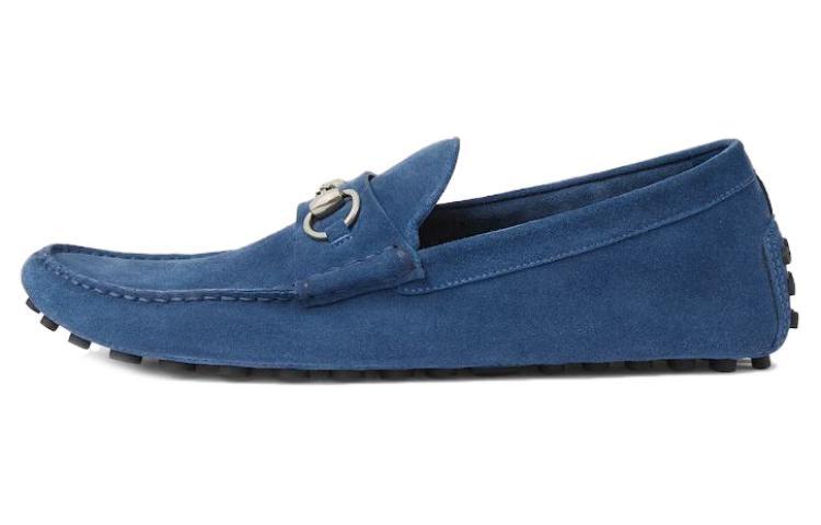 Gucci Suede Round Toe 'Blue CMFT'
