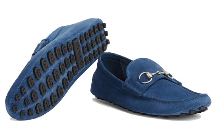 Gucci Suede Round Toe 'Blue CMFT' 圖 5
