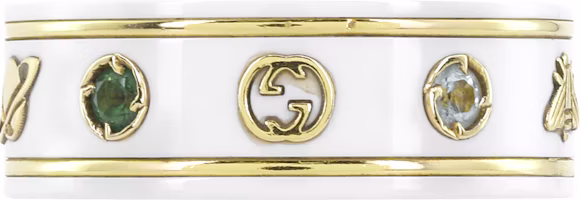 GUCCI Sweet 18k White Gold Couples Ring Unisex 527095-J8F76-8521 GUCCI Sweet 18k White Gold Couples Ring Unisex 527095-J8F76-8521