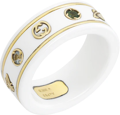 GUCCI Anillo Pareja Unisex Oro Blanco 18k Sweet. 527095-J8F76-8521 Lookbook GUCCI Anillo Pareja Unisex Oro Blanco 18k Sweet. 527095-J8F76-8521