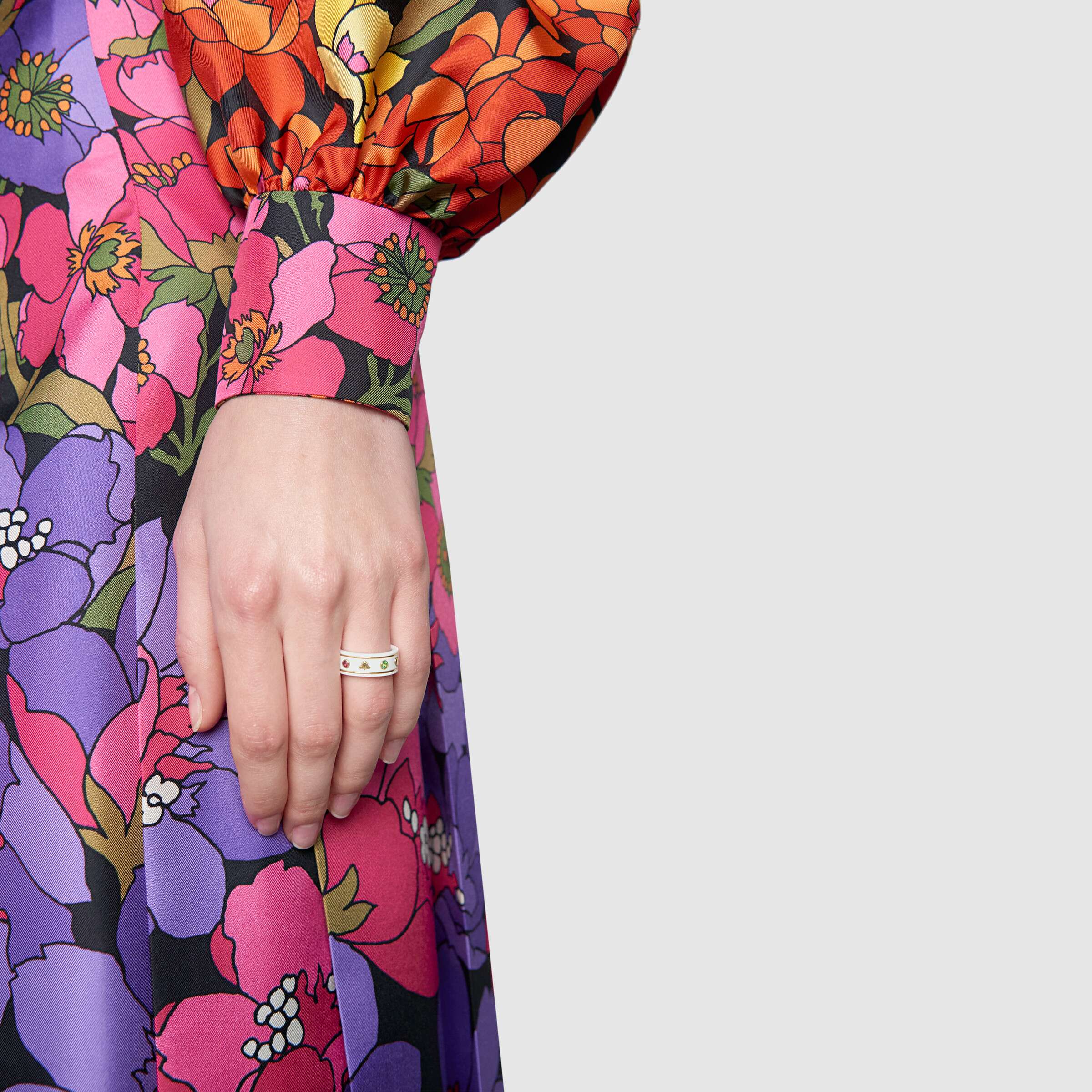 GUCCI Sweet 18k White Gold Couples Ring Unisex 527095-J8F76-8521 圖 5