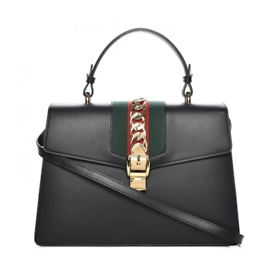 Gucci Sylvie Top Handle Medium Black