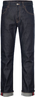 Gucci Celana Jeans Tapered dengan Webbing Bergaris Biru Tua. 430368-XR188-4393 Buy Gucci Celana Jeans Tapered dengan Webbing Bergaris Biru Tua. 430368-XR188-4393