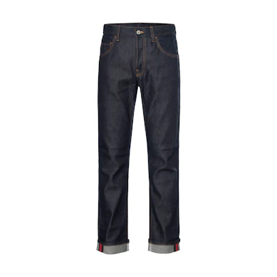 Gucci Tapered Jeans with Striped Webbing in Dark Blue 430368-XR188-4393