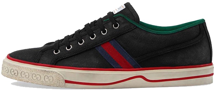 GUCCI古馳 Tennis 1977 棉布 運動 時尚板鞋 男款 黑色 Buy GUCCI古馳 Tennis 1977 棉布 運動 時尚板鞋 男款 黑色
