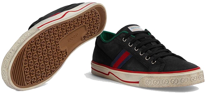 GUCCI古馳 Tennis 1977 棉布 運動 時尚板鞋 男款 黑色 Details for GUCCI古馳 Tennis 1977 棉布 運動 時尚板鞋 男款 黑色