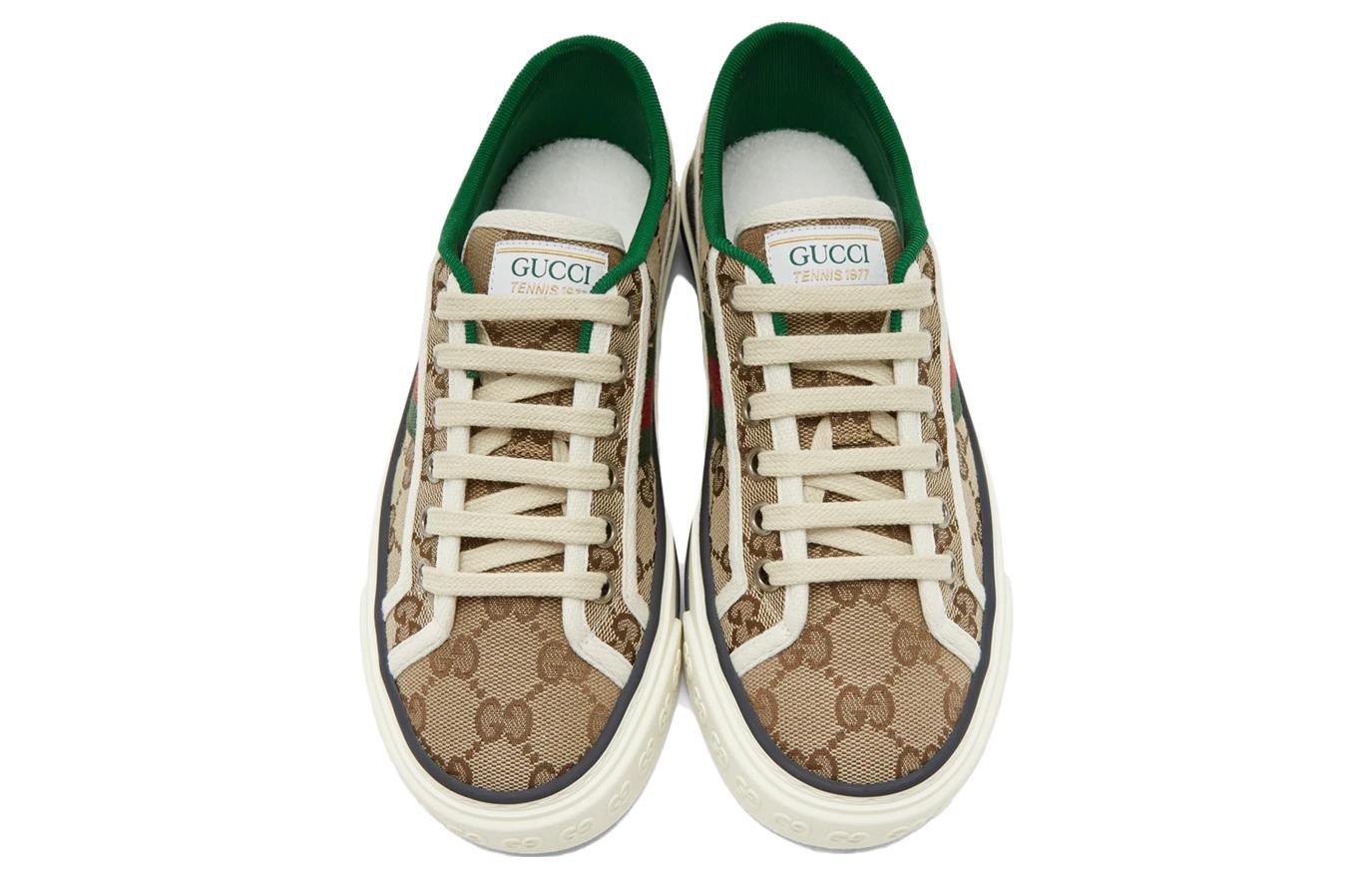 Gucci Tennis 1977 Shoes 'Beige Red Green' 圖 3