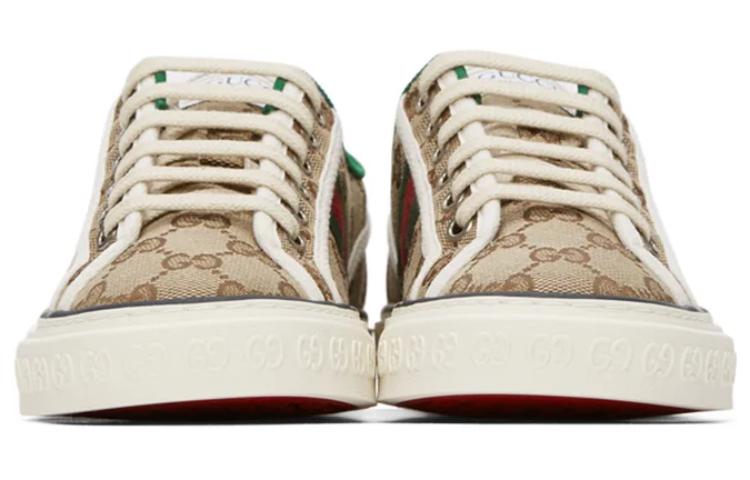 Gucci Tennis 1977 Shoes 'Beige Red Green' 圖 4