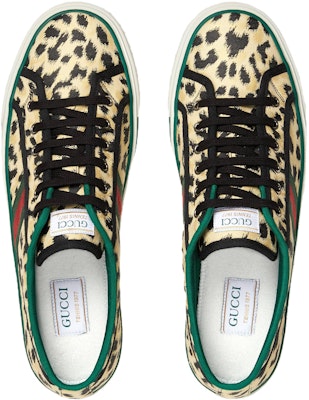 Gucci网球1977款'豹纹' 606111-2D320-2071 Shop Gucci网球1977款'豹纹' 606111-2D320-2071