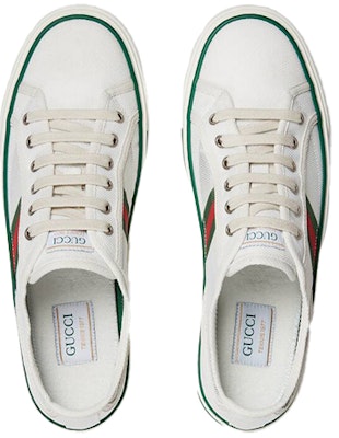 GUCCI古馳 Tennis 1977 時尚板鞋 男款 白綠 Lookbook GUCCI古馳 Tennis 1977 時尚板鞋 男款 白綠