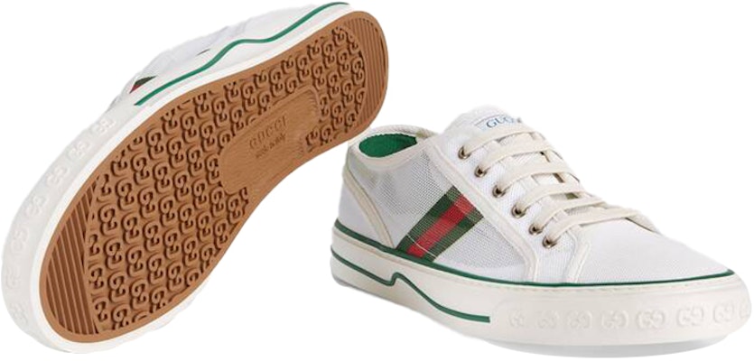 GUCCI古馳 Tennis 1977 時尚板鞋 男款 白綠 Purchase GUCCI古馳 Tennis 1977 時尚板鞋 男款 白綠