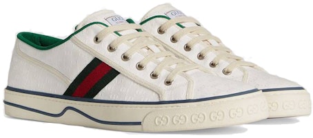 Gucci Tennis 1977 'Putih Mini GG' 606111 99W90 9085 Lookbook Gucci Tennis 1977 'Putih Mini GG' 606111 99W90 9085