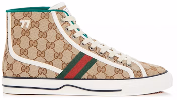 Gucci Tennis 1977 High 'Beige Ebony' 625807 HVK70 9765 Gucci Tennis 1977 High 'Beige Ebony' 625807 HVK70 9765