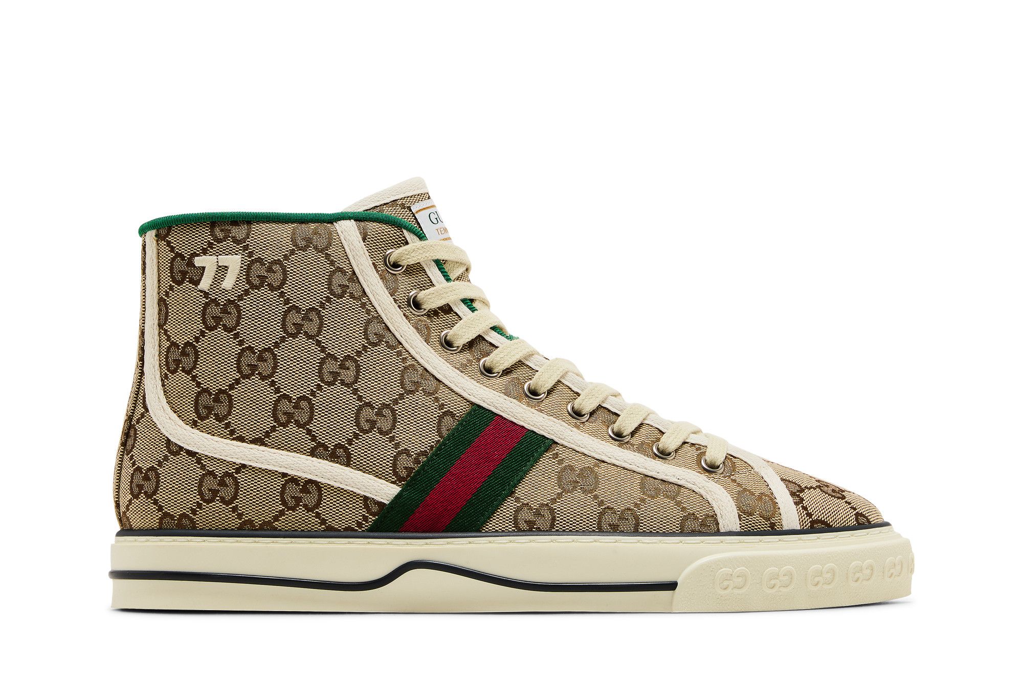 Gucci Tennis 1977 High 'Beige Ebony' 625807 HVK70 9765