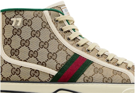 古驰网球1977高帮鞋“米色乌木” 625807 HVK70 9765 Order 古驰网球1977高帮鞋“米色乌木” 625807 HVK70 9765