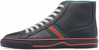 Gucci Tennis 1977 High 'Black Red Green' 644734-17L20-1074 Gucci Tennis 1977 High 'Black Red Green' 644734-17L20-1074