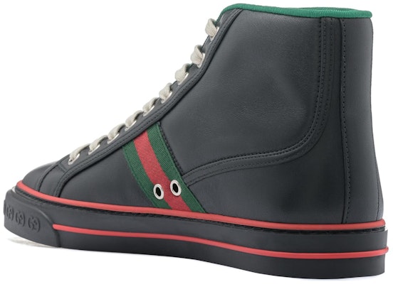 Gucci Tennis 1977 High 'Black Red Green' 644734-17L20-1074 Lookbook Gucci Tennis 1977 High 'Black Red Green' 644734-17L20-1074
