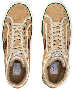 Gucci Tennis 1977 High 'Butter Suede Mini GG' Kasut Tinggi Lelaki Wanita 649335-UJ510-9564 Shop Gucci Tennis 1977 High 'Butter Suede Mini GG' Kasut Tinggi Lelaki Wanita 649335-UJ510-9564