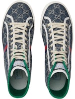 GUCCI古馳 Tennis 1977 高筒 時尚板鞋 男款 藍紅 Shop GUCCI古馳 Tennis 1977 高筒 時尚板鞋 男款 藍紅