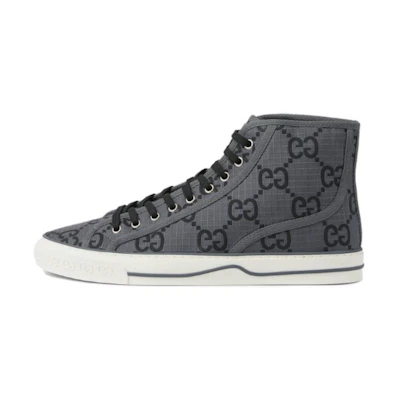 Gucci Tennis 1977 High 'GG Monogram - Grey Black'