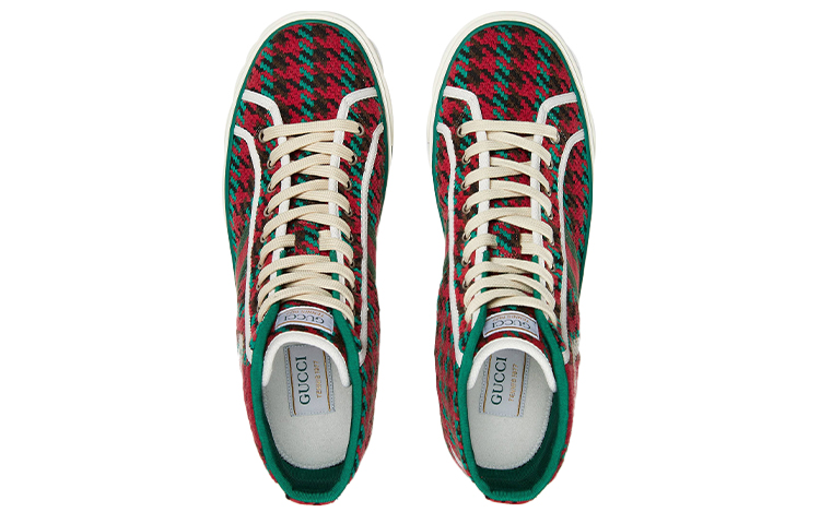 Shop Gucci Tennis 1977 High ''Hahnentritt-Motiv'' 644737-2KT30-8262