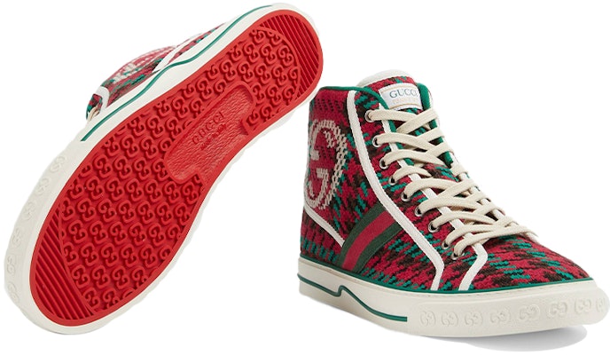 古驰 Tennis 1977 高帮 '人字斜纹图案' 644737-2KT30-8262 Details for 古驰 Tennis 1977 高帮 '人字斜纹图案' 644737-2KT30-8262