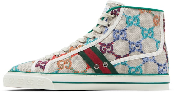 Gucci Tennis 1977 Tinggi 'Pelbagai' 625807-UFT40-8467 Lookbook Gucci Tennis 1977 Tinggi 'Pelbagai' 625807-UFT40-8467