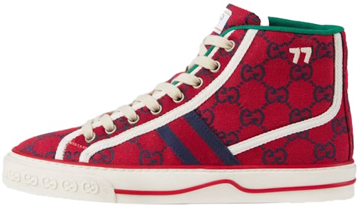 Gucci Tennis 1977 High Top Sneakers 'Merah' 661389-2UZL0-6497 Buy Gucci Tennis 1977 High Top Sneakers 'Merah' 661389-2UZL0-6497