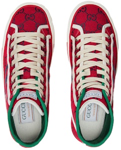 Gucci Tennis 1977 High Top Sneakers 'Merah' 661389-2UZL0-6497 Lookbook Gucci Tennis 1977 High Top Sneakers 'Merah' 661389-2UZL0-6497